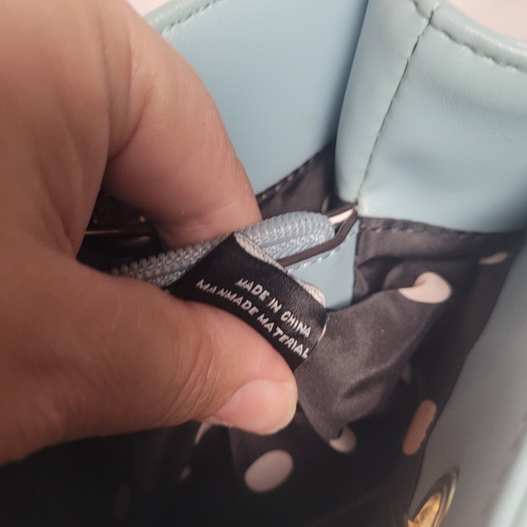 Anne Klein Coast Is Clear Ice Baby Blue Shoulder Bag Gold Hardware - Picture 15 of 15